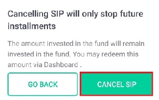 Groww App SIP Canciling Process