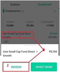 Groww App SIP Redeem Online