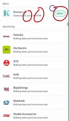 IPO Ke Liye Apply Process