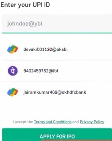 IPO Ke Liye Apply And Payment Process