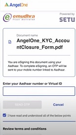 एंजेल वन अकाउंट क्लोज़र फॉर्म 4