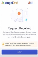 एंजेल वन अकाउंट क्लोज़र फॉर्म अप्लाई 5